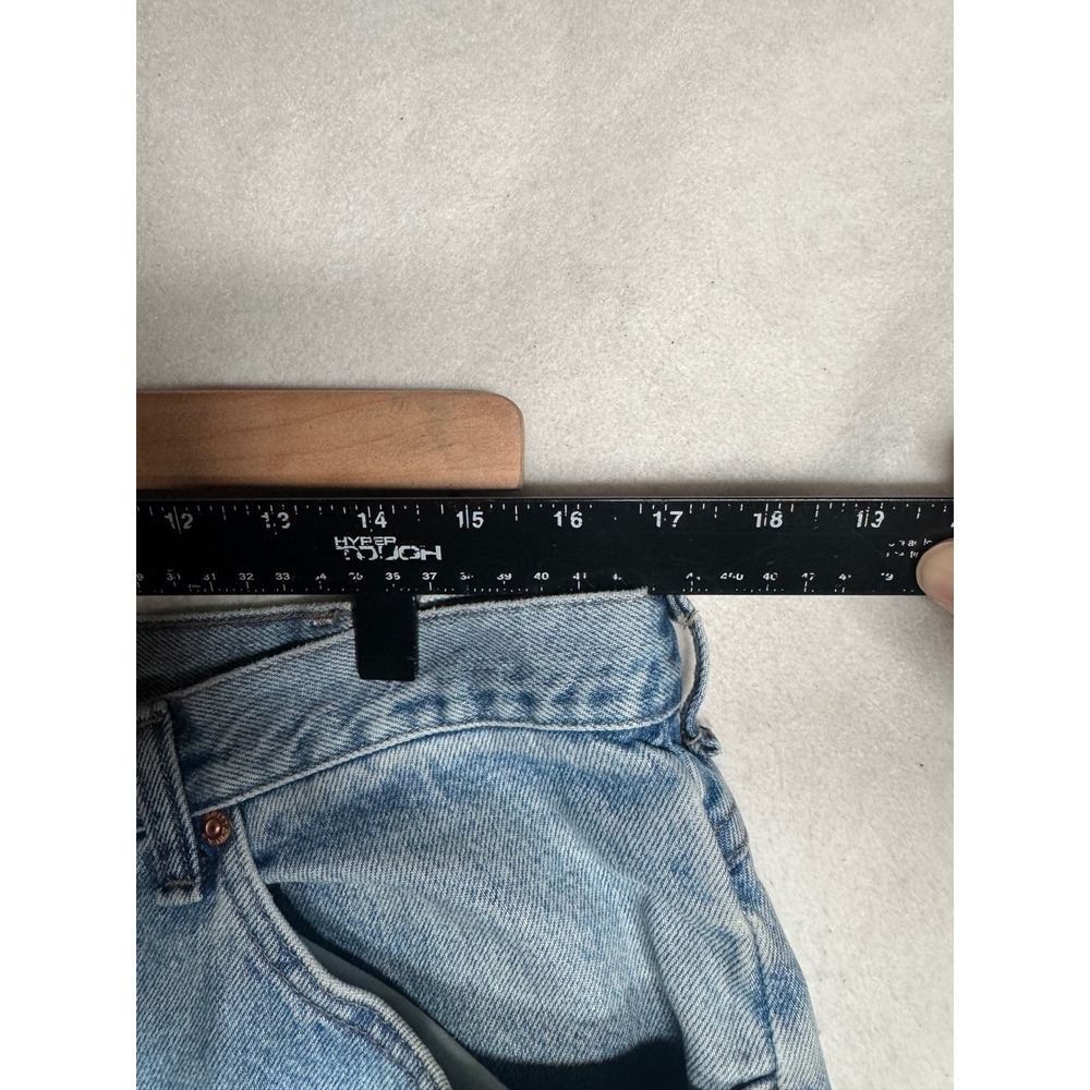 VTG Brittania Jean Co Mens Light Wash Straight Leg Denim Jeans 36x34 1B101MS - Picture 4 of 16